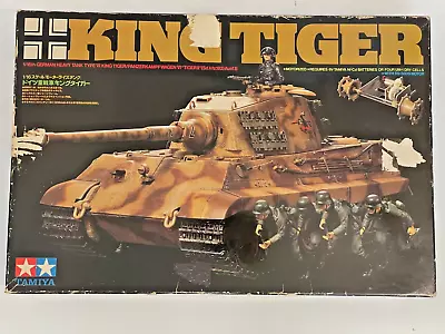 Vintage Tamiya King Tiger 1/16 1984 Motorised Tank Very Rare Model 4603 Not RC • £399.99