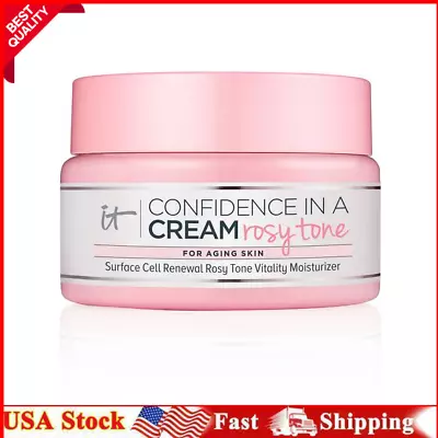 IT Cosmetics Confidence In A Cream ROSY TONE CELL Renewal Moisturizer 2oz NEW • $24.59