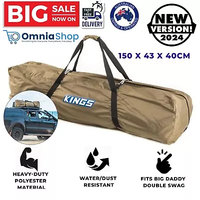 Double Swag Tent Carry Bag Canvas Heavy Duty Large Kings Big Daddy Deluxe Camp • $67.97