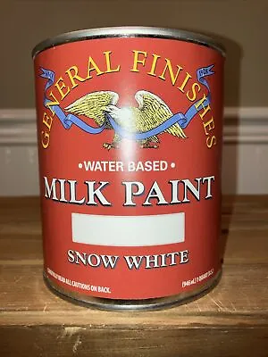 NEW General Finishes Snow White Milk Paint Water Based One Quart • $35