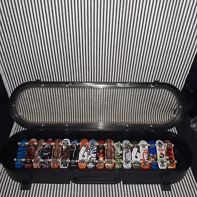 Lot Of 18 Set & Case Tech Deck Fingerboards Skateboards & Display Carrying Case • $124.95