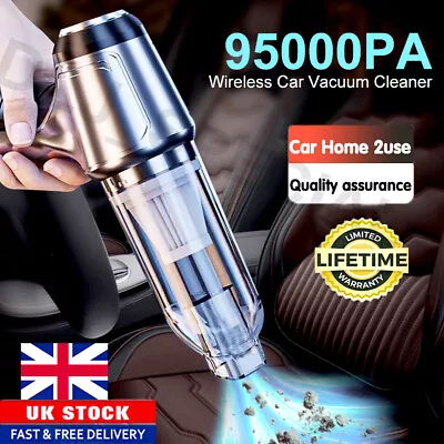 3 In 1 Upgrade Car Vacuum Cleaner Air Blower Wireless Handheld Rechargeable Mini • £16.99