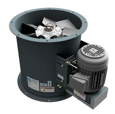 18  Dia Tube Axial Fan - 2 Hp - 3 Phase - 3800 CFM - Free Shipping • $1315