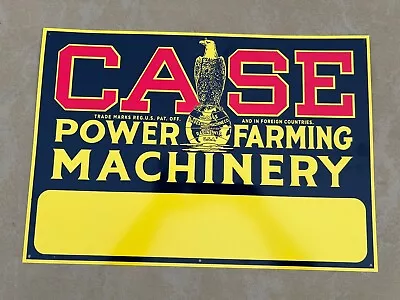 J.I CASE TRACTORS EAGLE FARM MACHINERY SIGN EMbOSSED VINTGE 14”x19” • $69.99