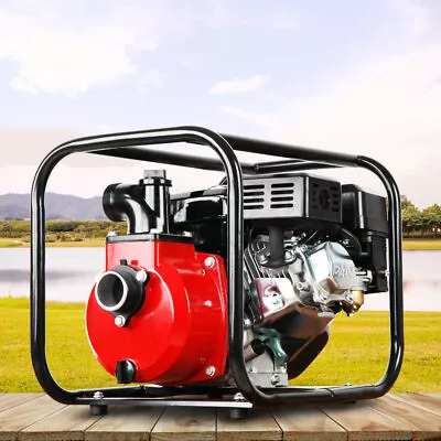 2inch High Flow Water Pump - Black & Red 500L/min 8hp 210cc 4-stroke Easy Start • $258.95