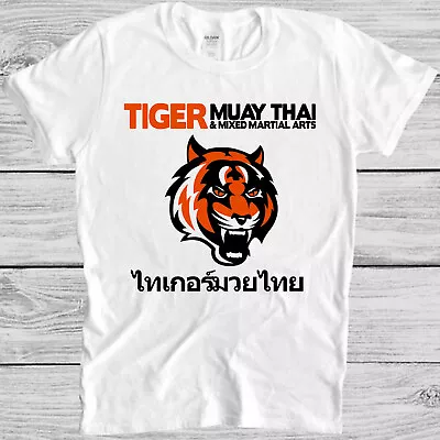 Muay Thai Tiger Fighting Tee Thailand Sport Meme Gift Funny Tee T Shirt M1084 • £6.35