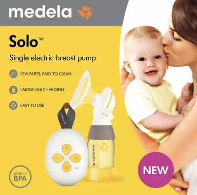 NEW Medela Solo Single Electric Baby Feeding Cordless Portable Breast Milk Pump • $66.51