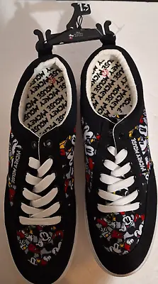 Mens  Mickey Mouse Lace-Up Sneakers Shoes Disney Ground Up Size 13 NWT • $18.60