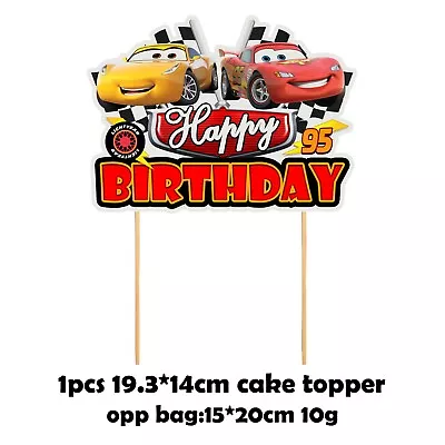 $5.25 • Buy Cars Lightning McQueen Cake Toppers Birthday Party Decoration