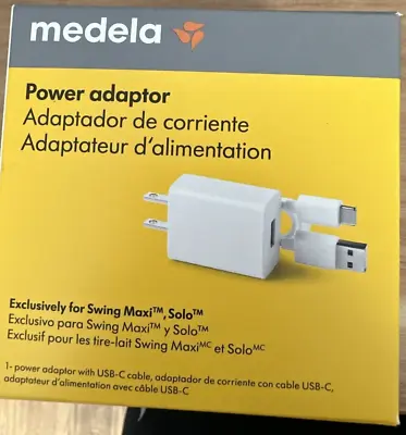 Medela Swing Maxi And Solo Replacement Power Adaptor With USB NEW • $12.55