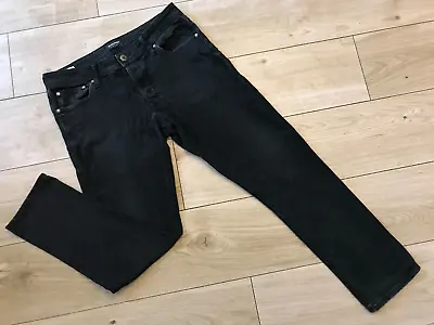 Mens Black JACK & JONES SLIM GLENN JEANS (32x30) • £12.99