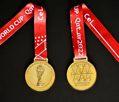 World Cup Qatar 2022 Final Champions Winner Medal WM Football Soccer Gold Medal • $17.90