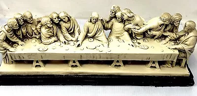 VTG Marwal Ind Inc The Last Supper Chalkware Sculpture Jesus Christ  RARE • $60