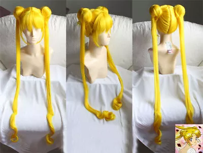 Pretty Soldier Sailor Moon Tsukino Usagi Cosplay Wig Wig • £35.42