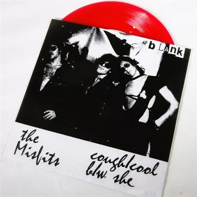 EP 7  THE MISFITS COUGH COOL B/W SHE NEW REISSUE Necros Black Flag RED VINYL ! • $16.88