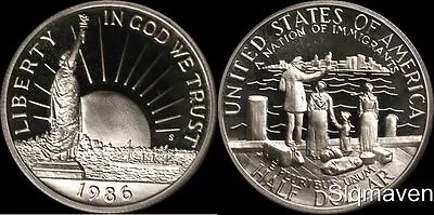 1986  Ellis Island Half Dollar Gem Proof No Box Or COA • $6.49