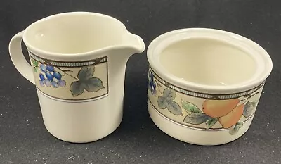 Mikasa Intaglio Garden Harvest Creamer & Sugar Bowl (no Lid) • $14