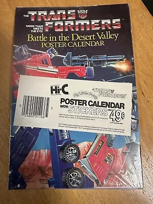 1984 Hasbro Hi-C Promo Advertizing POSTER BATTLE IN THE DESSERT VALLEY • $13.99