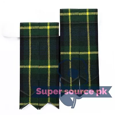 Handmade GORDON Tartan Kilt Flashes Hose Sock Garter Highland Wear Kilt Flasher • £11.68