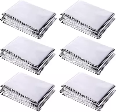 6 Pack High Silver Reflective Mylar Film Garden Greenhouse Covering Foil Sheet • £16.98