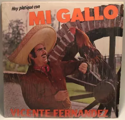 Vicente Fernandez - Lp - Hoy Platique Con Mi Gallo - Latin Mexico Ranchera • $28.99