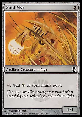 MTG: Gold Myr - Scars Of Mirrodin - Magic Card • £1.75