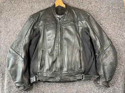 Joe Rocket Motorcycle Jacket With Liner Size 48 Leather Black • $48