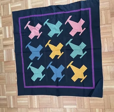 Vintage WWII Airplane Children's Quilt • $65