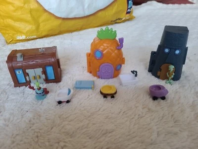£30.24 • Buy SpongeBob Square Pants Mini Micro Playset Krusty Krab Pineapple Squidwards House