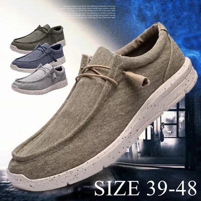 Men's Lightweight Stretch Loafers Breathable Casual Slip-on Sneakers Shoes Size • $18.99