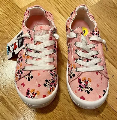 DISNEY MINNIE MOUSE Girl Canvas Shoes Sneakers - Kids Size 13 Pink / White New • $14
