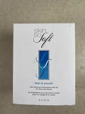 Avon Skin So Soft Hair Removal Microwave Wax Kit Face & Body Fresh Smooth-NEW • $49.95