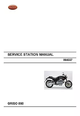 Moto Guzzi Workshop Service Chassis Manual 2008 GRISO 850 • $25