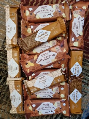 £29 • Buy 16 X EXANTE MEAL REPLACEMENT BARS DK CHOC BANANA & COCONUT+PEANUT+ CHOC CARAMEL