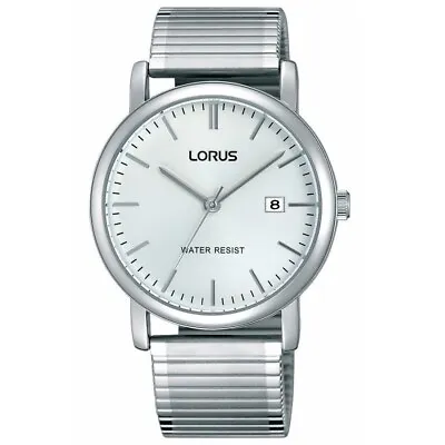 Lorus Mens RG855CX5 Stainless Steel Expanding Bracelet Watch • £29.99