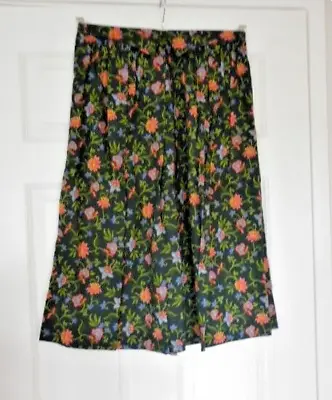 Beautiful Vintage Liberty Midi Skirt Size 10-12 100% Cotton Fabulous Condition • £14