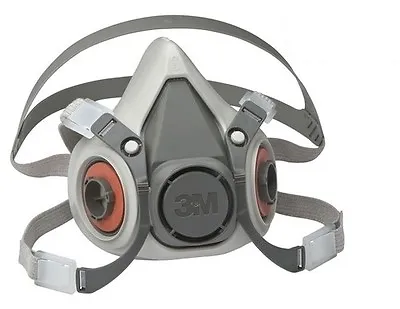 3M 6000 Series Half Mask Reusable Respirator Dust Vapour Mask 6100 6200 6300 • £25.99