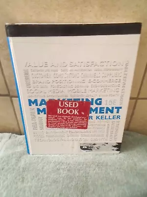 Marketing Management By Kevin Keller And Philip Kotler (2014 Hardcover) • $20