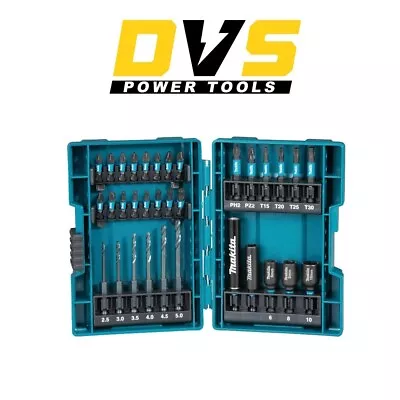 Makita B-66896 33 Piece Black Impact Torsion Screwdriver Bit Set High Durability • £27.95