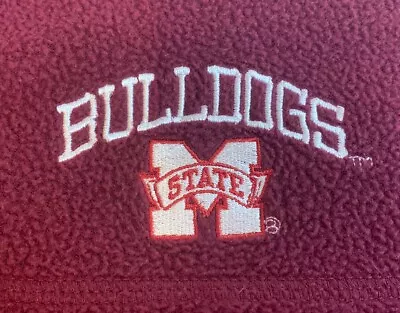 Vintage 90’s Mississippi State Bulldogs Sweater Mens Large 1/4 Zip Pullover MSU • $35