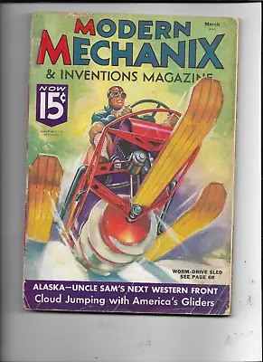 Modern Mechanix Hobbies And Inventions Magazine------march 1936 • $19.99