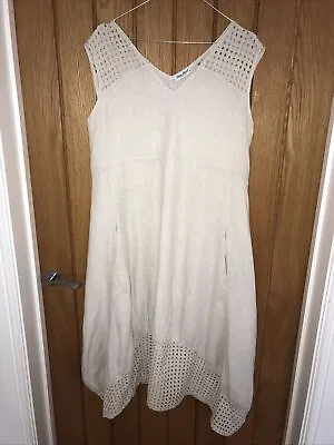 Ladies Eden Rock Linen Dress Size M 14 • £30