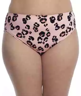 Elomi PINK Kambuku Mid Rise Brief Swim Bottom US 18 UK 22 • $18.88