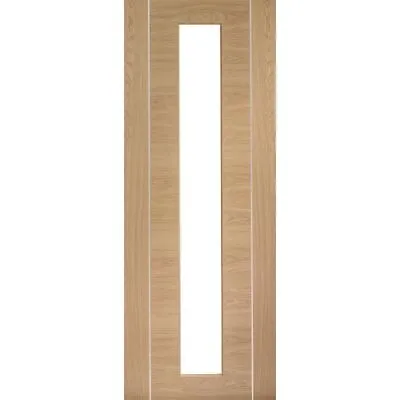 XL Joinery Forli Fully Finished Oak Clear Glazed Internal Door • £84.99