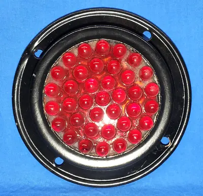 Vintage Persons 5  Red Glass Marble Reflector CT25 • $75