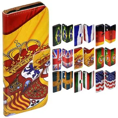 For OPPO Series - National Flag Theme Print Wallet Mobile Phone Case Cover #1 • $13.98