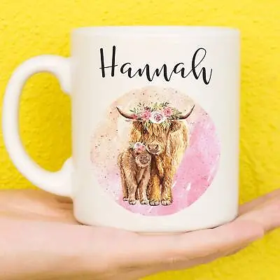£11.99 • Buy Personalised Highland Cow Mug | Highland Cow Gifts | Gifts For Cow Lovers