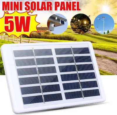 $12.25 • Buy 5W 6V Solar Panel Powered Battery Charger RV Boat Outdoor 3M Cable Campin