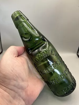 Stunning Victorian Pint Green Codd Bottle South Dorset Trades Mineral Weymouth • £215