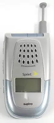 Sanyo SCP-2400 - Ice Blue And Silver ( Sprint ) Rare Flip Phone - No Back • $17.84